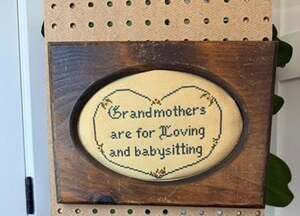 Vintage Grandmothers Framed Cross-stitch